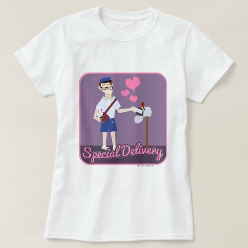 Cute Special Delivery Cute Flirty Love Cartoon T_Shirt