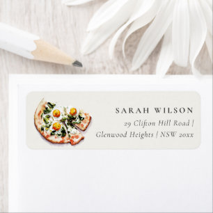 Cute Special Delivery Pizza Baby Shower Address Label