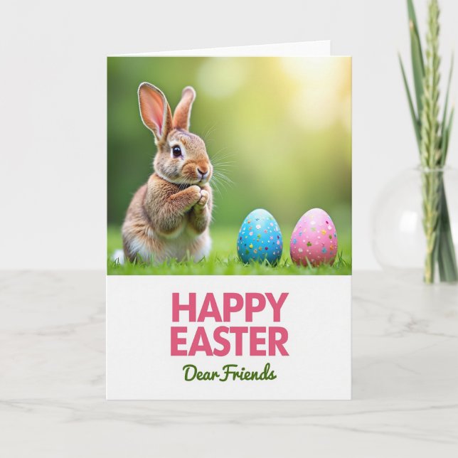 Cute Speckled Egg Holiday Card (Front)