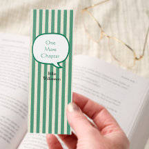 Cute Speech Bubble Custom Quote and Name Green