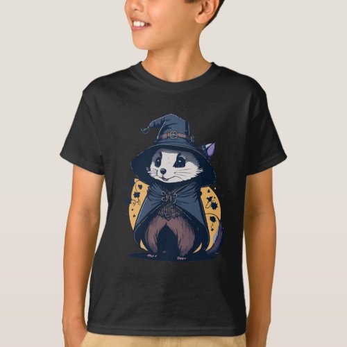 Cute Spellcasting Ferret T_Shirt