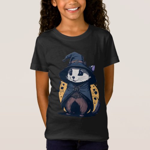 Cute Spellcasting Ferret T_Shirt