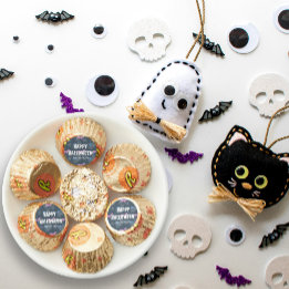 Cute spider and bat, Halloween customizable Reese's Peanut Butter Cups