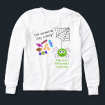 Cute Spider and Candy Kid's  Tri-Blend Shirts<br><div class="desc">Get your little one ready for spooky season with this adorable "Did Someone Say Candy?" kids' Halloween shirt! Featuring a cute spider hanging from its web and colorful candy accents, this playful design is perfect for trick-or-treating, school parties, or everyday fall fun. Made with soft, comfy fabric that’s great for...</div>