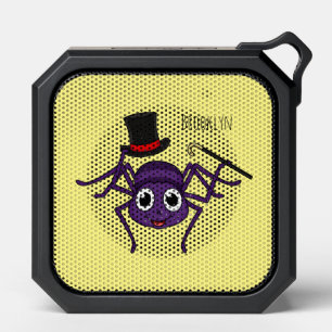Cute spider in top hat cartoon bluetooth speaker