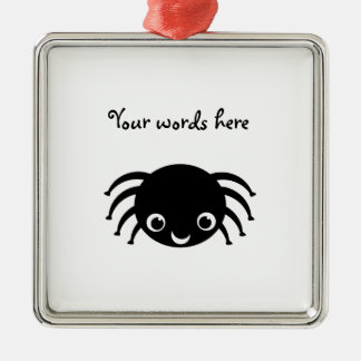Cute spider metal ornament
