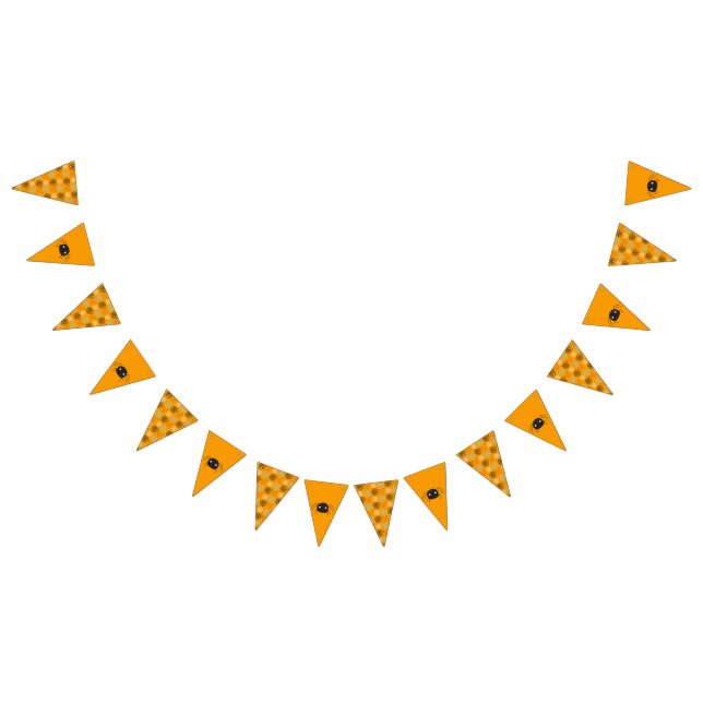 Cute spider & spider- web patterned  bunting flags (All)