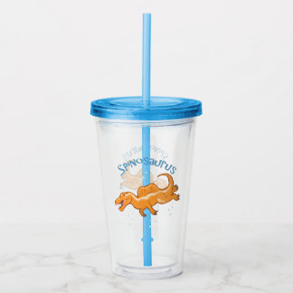 Cute Spinosaurus Acrylic Tumbler