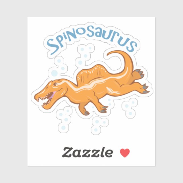Cute Spinosaurus Sticker (Sheet)