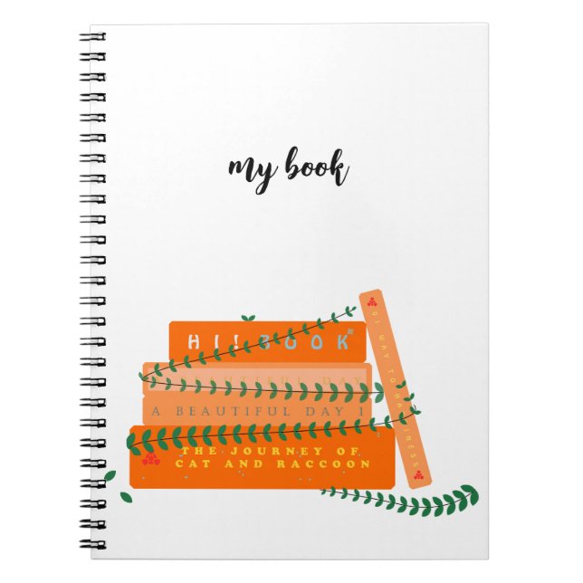Cute Spiral Notebook | My Book (Front)