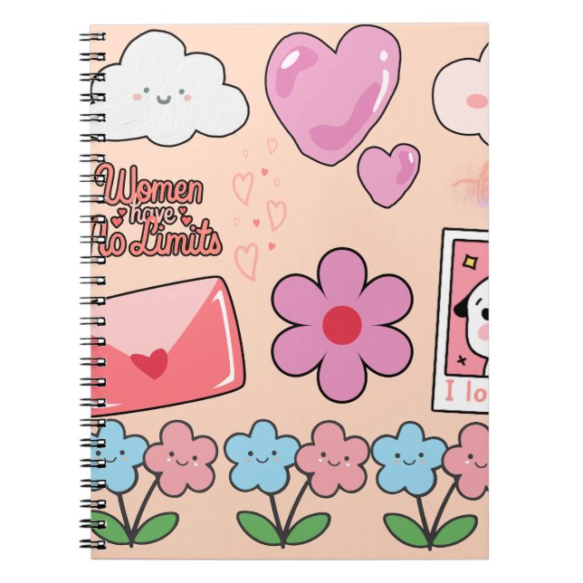 Cute Spiral Notebook – Your Daily Dose of Fun! (Front)