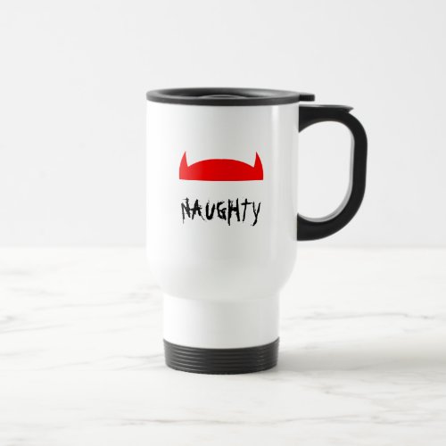 Cute Split Personality Naughty Nice Funny Womans  Travel Mug