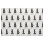Cute Spoiled Rotten Black Labrador Retriever Dog Fabric