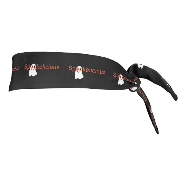 Cute Spookelicious Eye Glasses Smiling Ghost Tie Headband (Rotate 90)