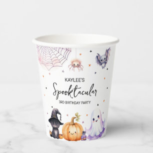 Cute Spooktacular Birthday Party Paper Cups
