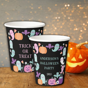Cute Spooktacular halloween in pastel colors Paper Cups