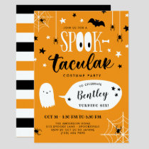 Cute Spooktacular Kids Halloween Birthday Invitation