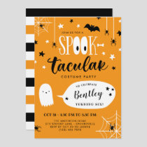 Cute Spooktacular Kids Halloween Birthday Invitation