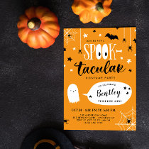 Cute Spooktacular Kids Halloween Birthday Invitation