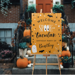 Cute Spooktacular Kids Halloween Birthday Welcome Foam Board