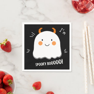 Cute Spooky Boo Demon Ghost Napkins