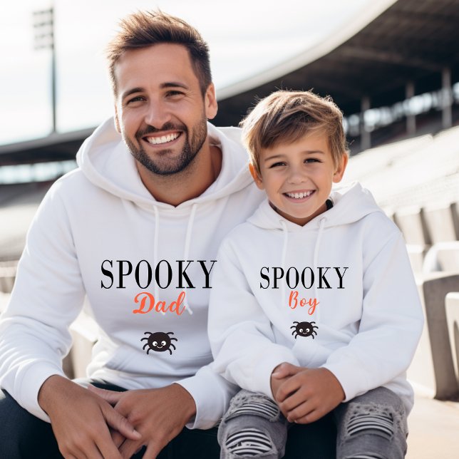 Cute Spooky Boy Family Halloween Spider Hoodie (Creator Uploaded)