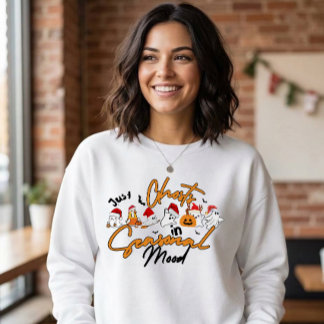Cute Spooky Christmas Holiday Sweatshirt