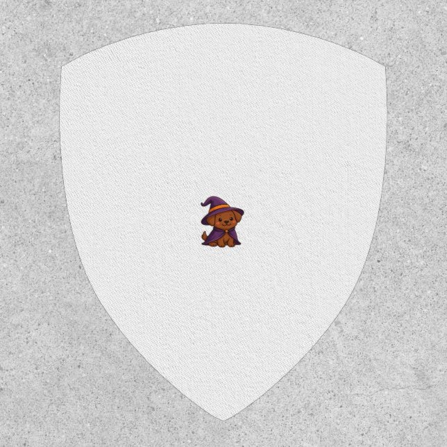 Cute Spooky Dog � Kawaii Halloween Puppy Classic T Patch (Front)