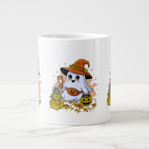 Cute Spooky Drinking Coffee Specialty Mug