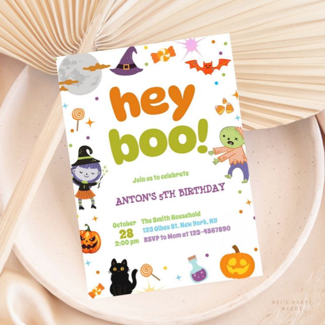 Cute Spooky & Fun Halloween Birthday Invitation (Creator Uploaded)