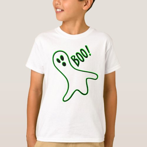 Cute Spooky Ghost Boys Halloween Trick or Treat T_Shirt
