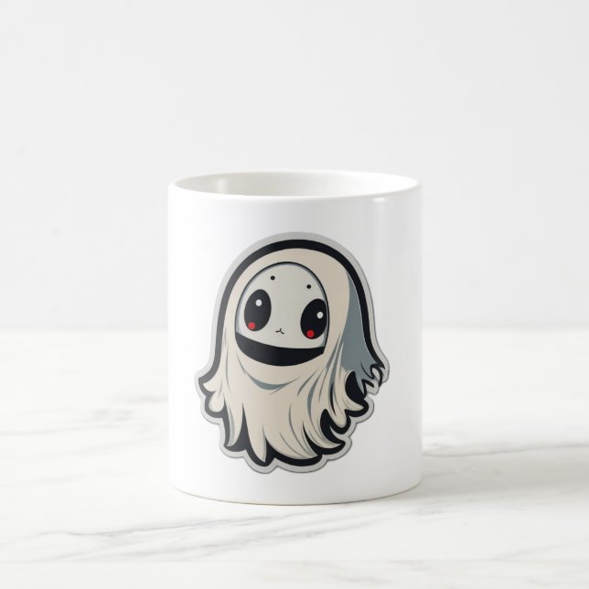Cute Spooky Ghost Coffee Mug (Center)