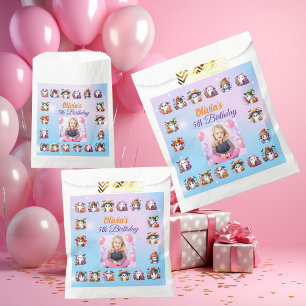 Cute Spooky Ghost Halloween Birthday Photo Favor Bag