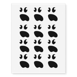 Cute spooky ghost Halloween costume party Temporary Tattoos