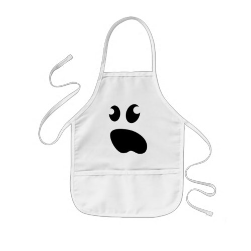 Cute spooky ghost Halloween party kids apron