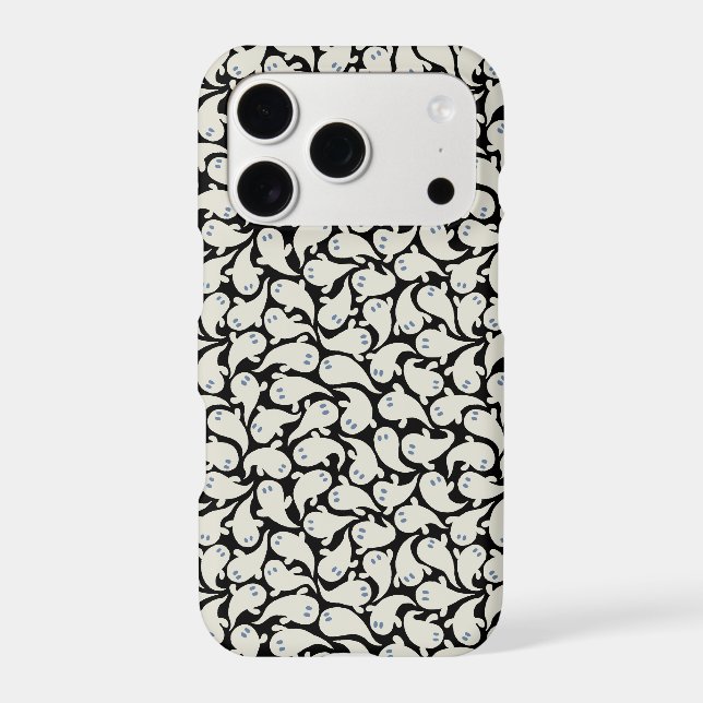 Cute Spooky Ghost Halloween pattern Iphone Case (Back)