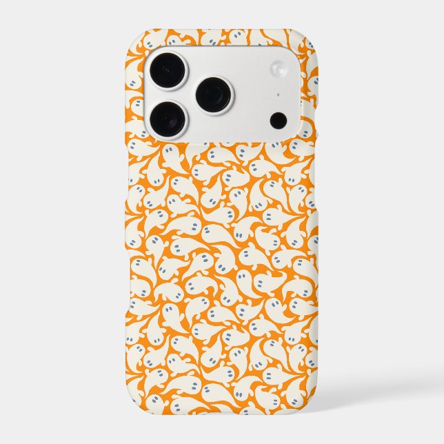 Cute Spooky Ghost Halloween pattern Iphone Case (Back)