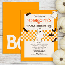 Cute Spooky Ghost Halloween Teen Birthday