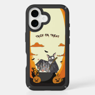 Cute Spooky Halloween Bat Party iPhone 16 Case