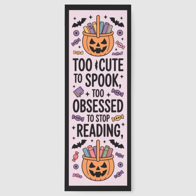 Cute Spooky Halloween Bookmarks (Front)