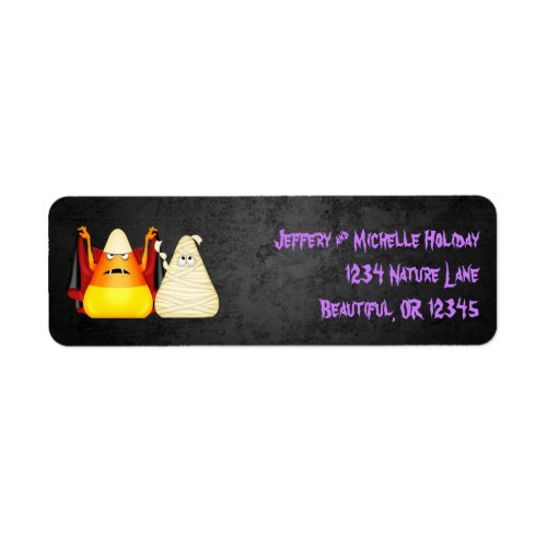 Cute Spooky Halloween Candy Corn Address Labels