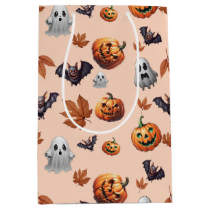 Cute Spooky Halloween Fall  Medium Gift Bag