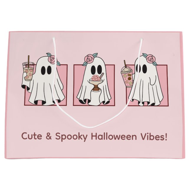 Cute & Spooky Halloween Gift Bag – Kawaii Party Fa (Front)