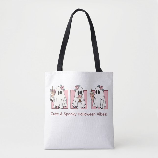Cute & Spooky Halloween Jumbo Tote – Kawaii  (Front)