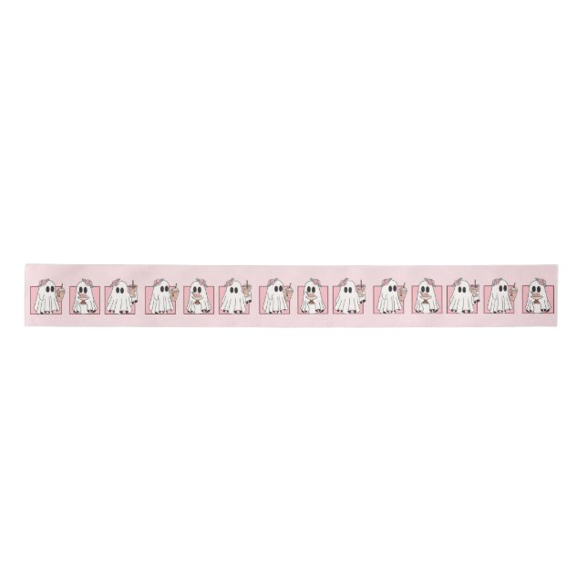 Cute & Spooky Halloween  – Kawaii Gift Satin Ribbon (Front)