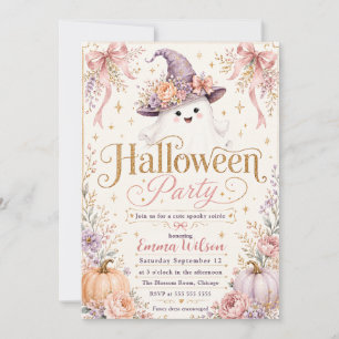 Cute Spooky Halloween Party Invitation