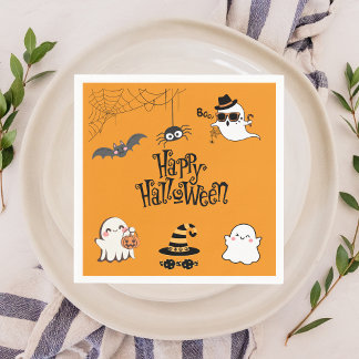 Cute & Spooky Halloween Party Napkins