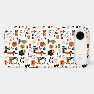 Cute Spooky Halloween Pattern iPhone Case