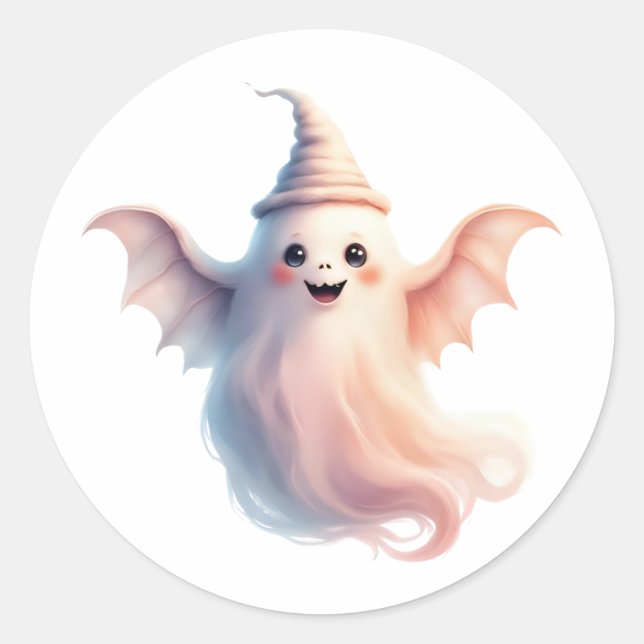 Cute Spooky Halloween Sticker – Ghost (Front)