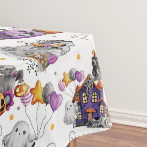 Cute Spooky Halloween Tablecloth